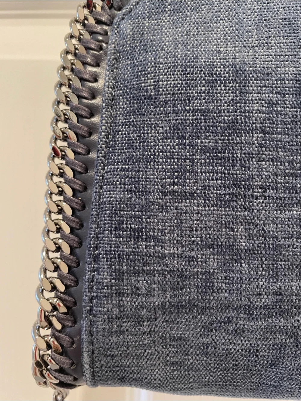 Stella McCartney Falabella Tiny Tote Bag - Blue Denim